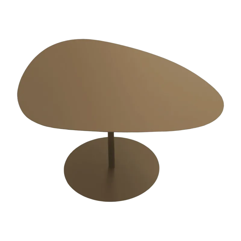Table basse en acier sable Galet n°2 - Matière Grise - The Cool Republic