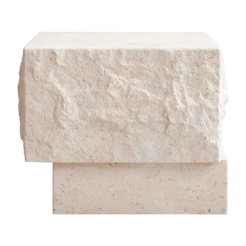 Table basse en calcaire 40x42x35cm Temple - 101 COPENHAGEN - The Cool Republic