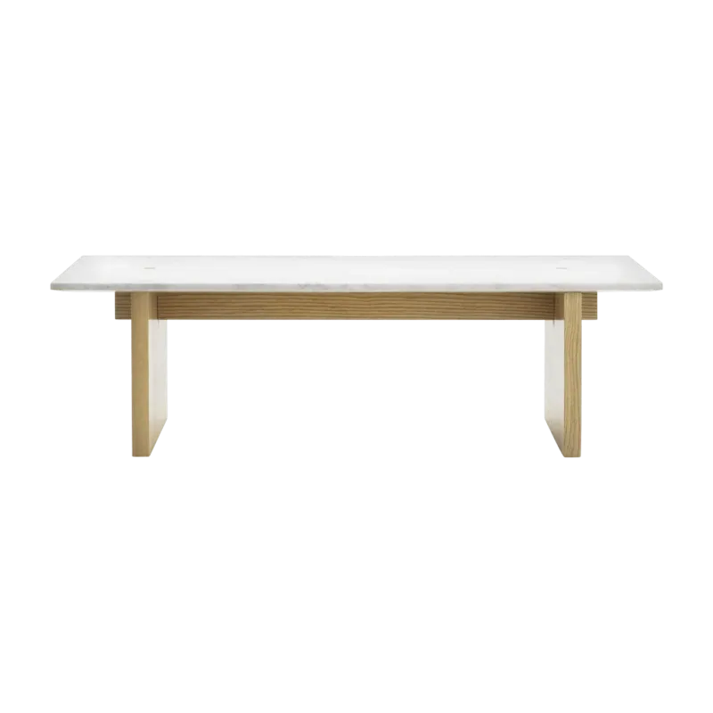 Table basse en chêne et marbre blanc Solid blanc - Normann Copenhagen - The Cool Republic