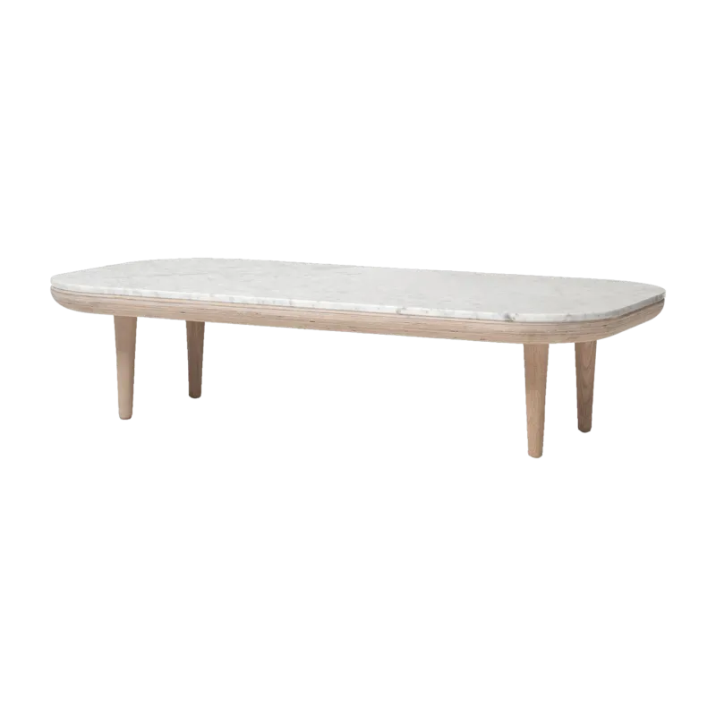 Table basse en marbre blanc Fly SC5 - &tradition - The Cool Republic