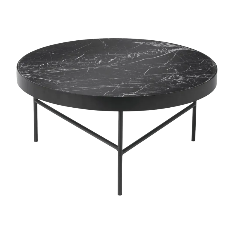 Table basse en marbre noir 70,5 cm - Ferm Living - The Cool Republic
