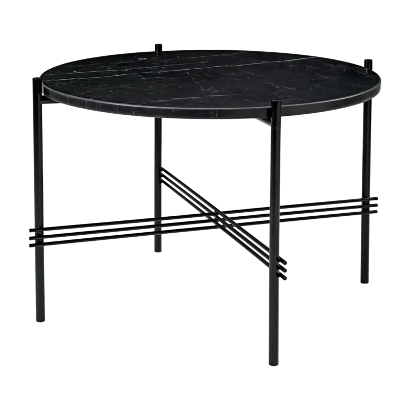 Table basse en marbre noir marquina 55 cm TS - Gubi - The Cool Republic
