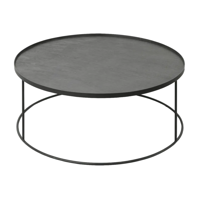 Table basse en métal à plateau rond 93 cm - Ethnicraft Accessories - The Cool Republic