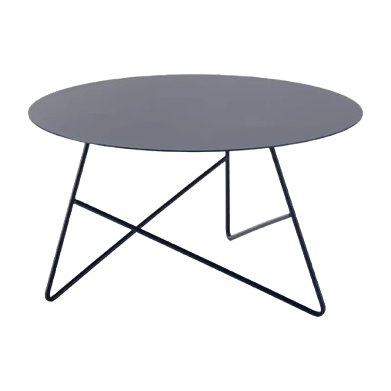 Table basse en métal bleu Ermione 65 - Meme Design - The Cool Republic
