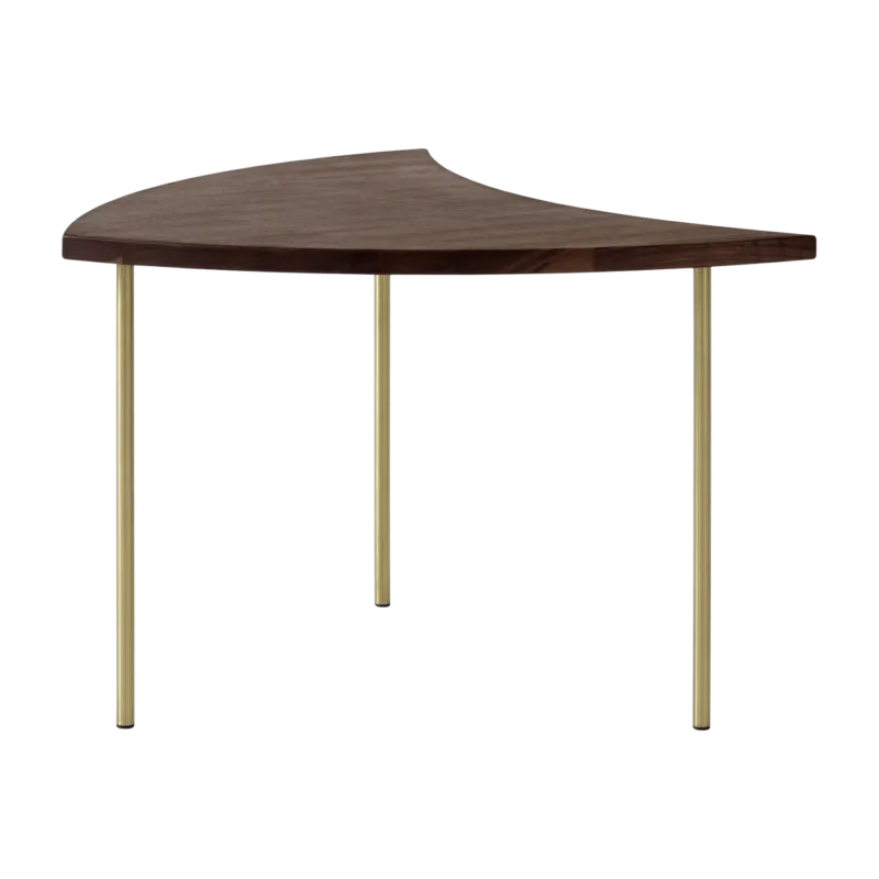 Table basse en noyer et pieds laiton Pinwheel HM7- &tradition - The Cool Republic