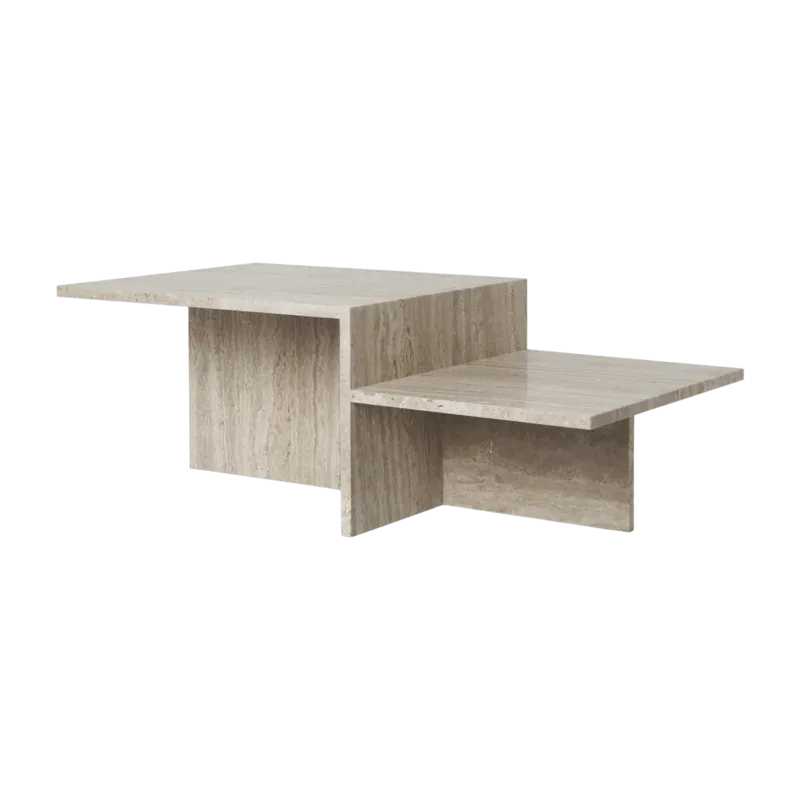 Table basse en travertin 100 x 35 x 55 cm Distinct - Ferm Living - The Cool Republic