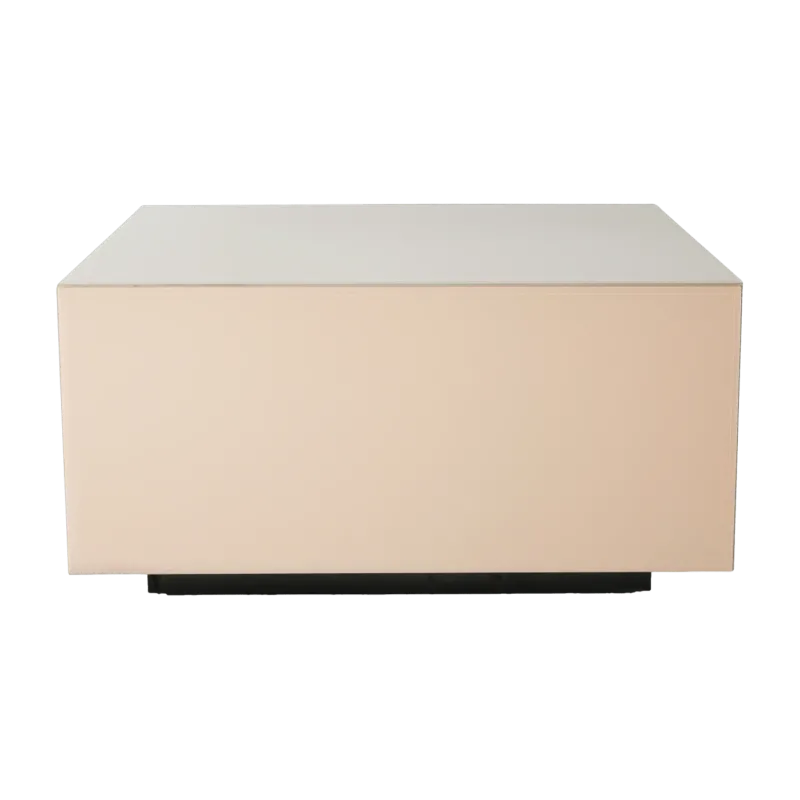 Table basse en verre beige Block Nude L - HKliving - The Cool Republic