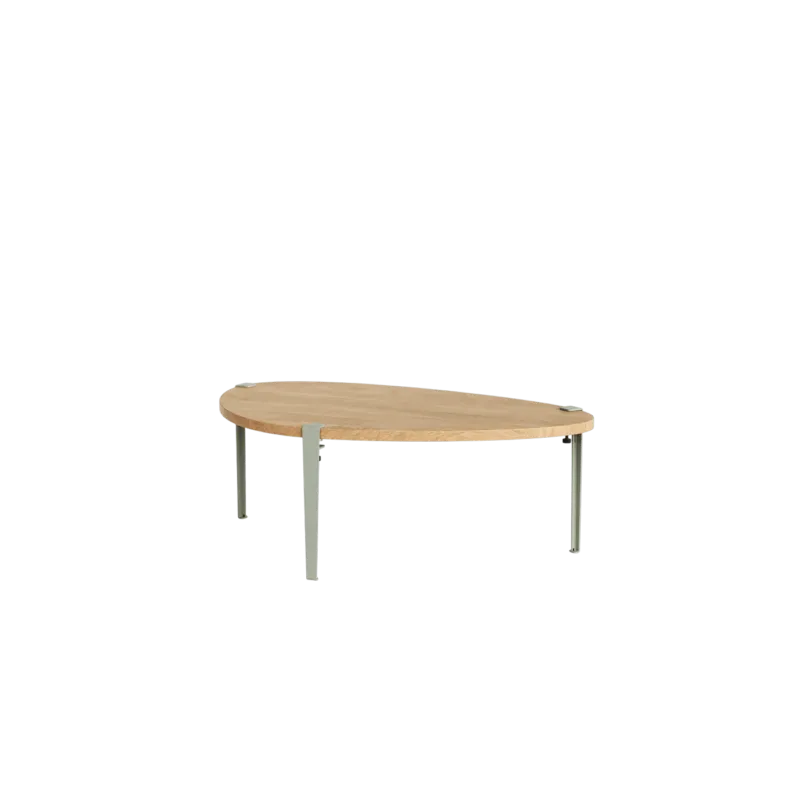 Table basse Galet pieds gris eucalyptus 43 cm - TIPTOE - The Cool Republic