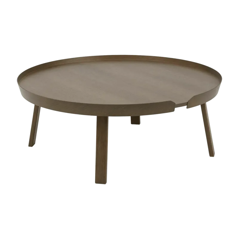 Table basse marron foncé 95 cm Around - Muuto - The Cool Republic