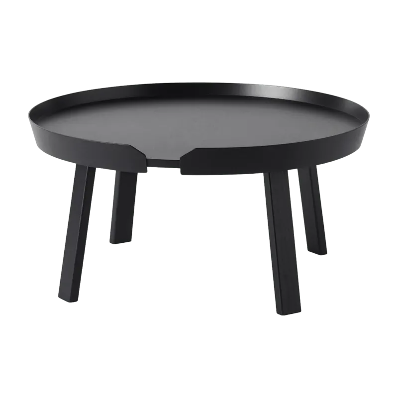 Table basse noire 72 cm Around - Muuto - The Cool Republic