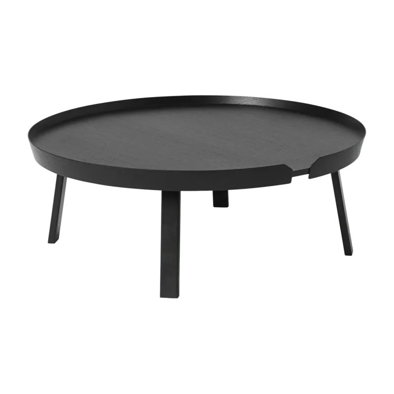 Table basse noire 95 cm Around - Muuto - The Cool Republic