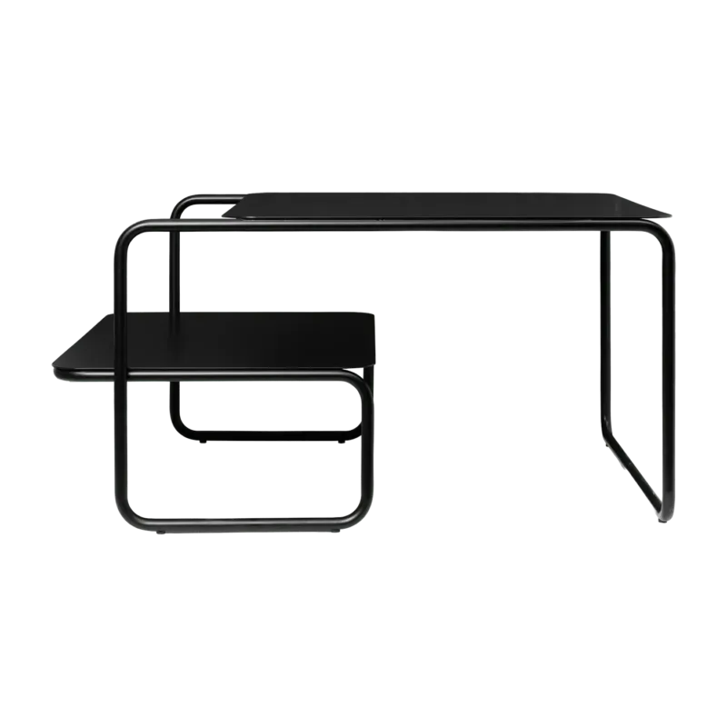 Table basse noire en métal Level - Ferm living - The Cool Republic