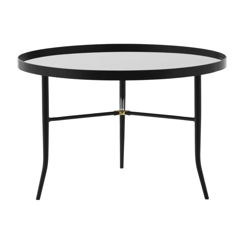 Table basse noire en verre et acier Lug noir - Normann Copenhagen - The Cool Republic