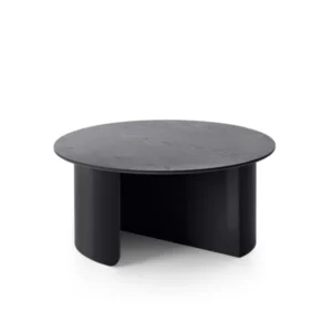 Table basse ronde en bois et acier noir 75x35cm Plateau - Fest Amsterdam - The Cool Republic