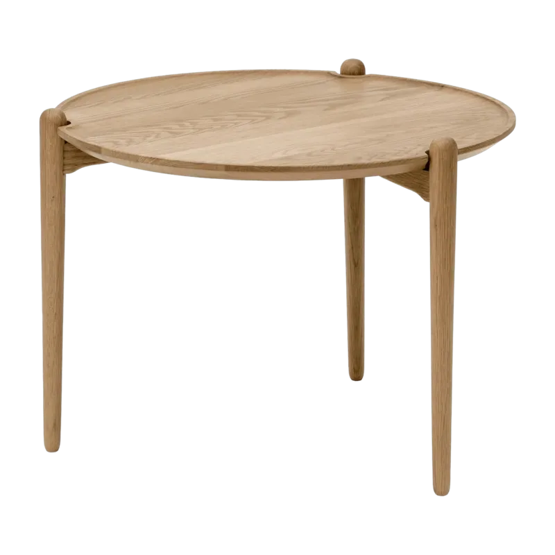 Table basse ronde en chêne 50 cm Aria - Design House Stockholm - The Cool Republic