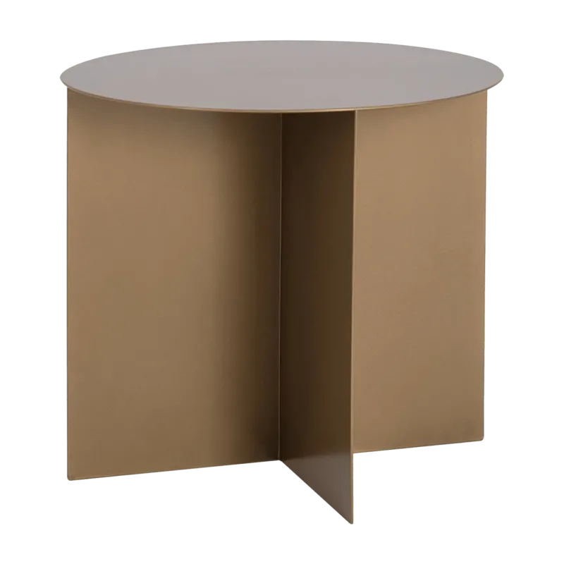 Table basse ronde en métal gold Oli - Custom Form - The Cool Republic