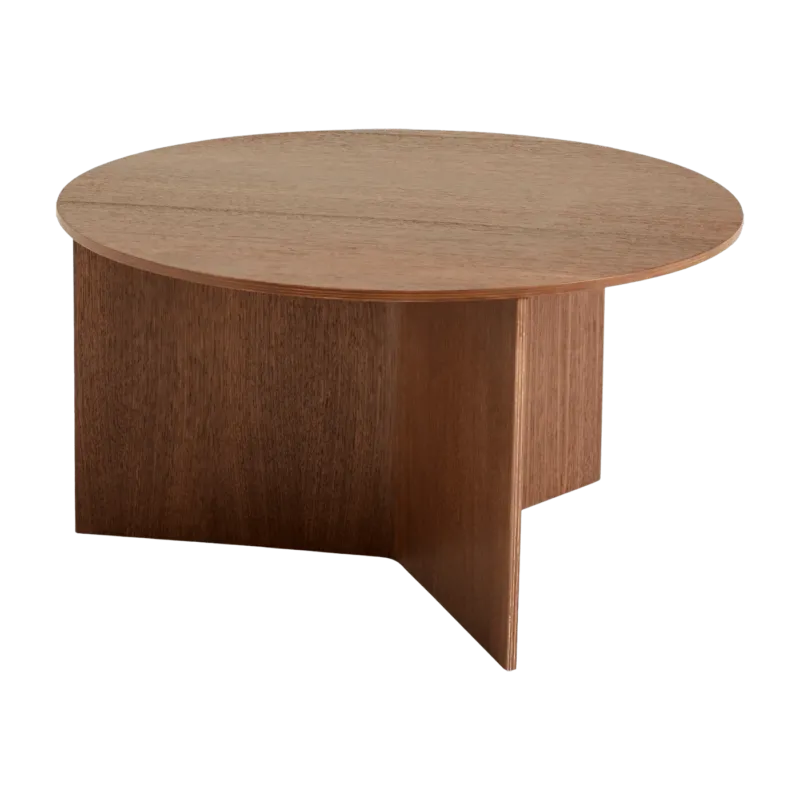 Table basse ronde en noyer XL Slit - HAY - The Cool Republic