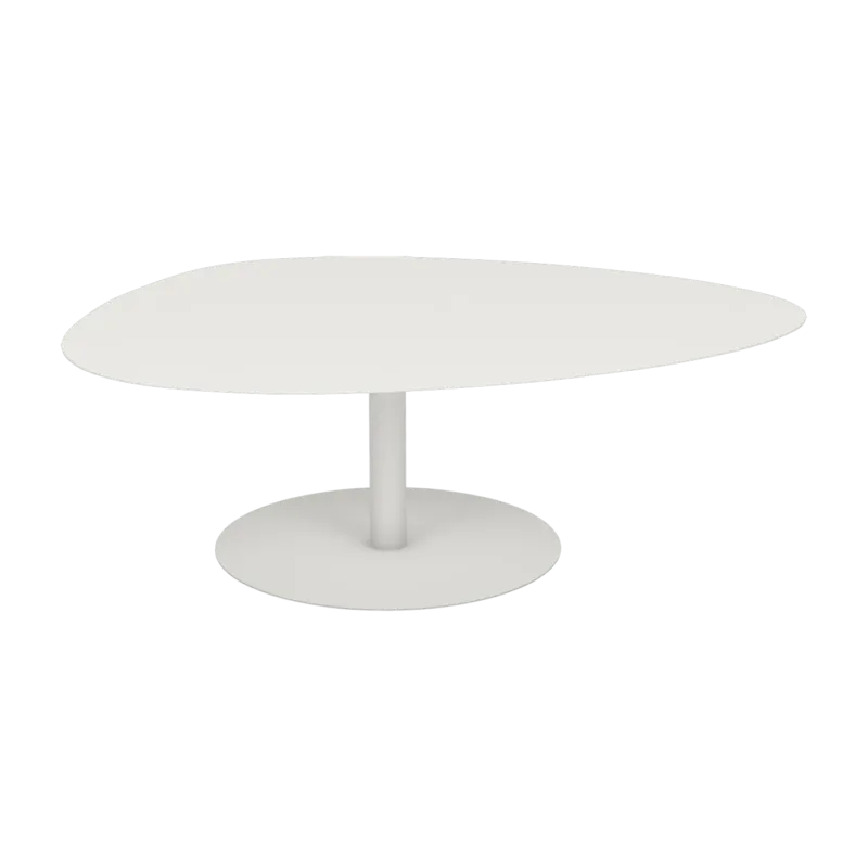 Table basse XL blanche 39 cm Galet - Matière Grise - The Cool Republic