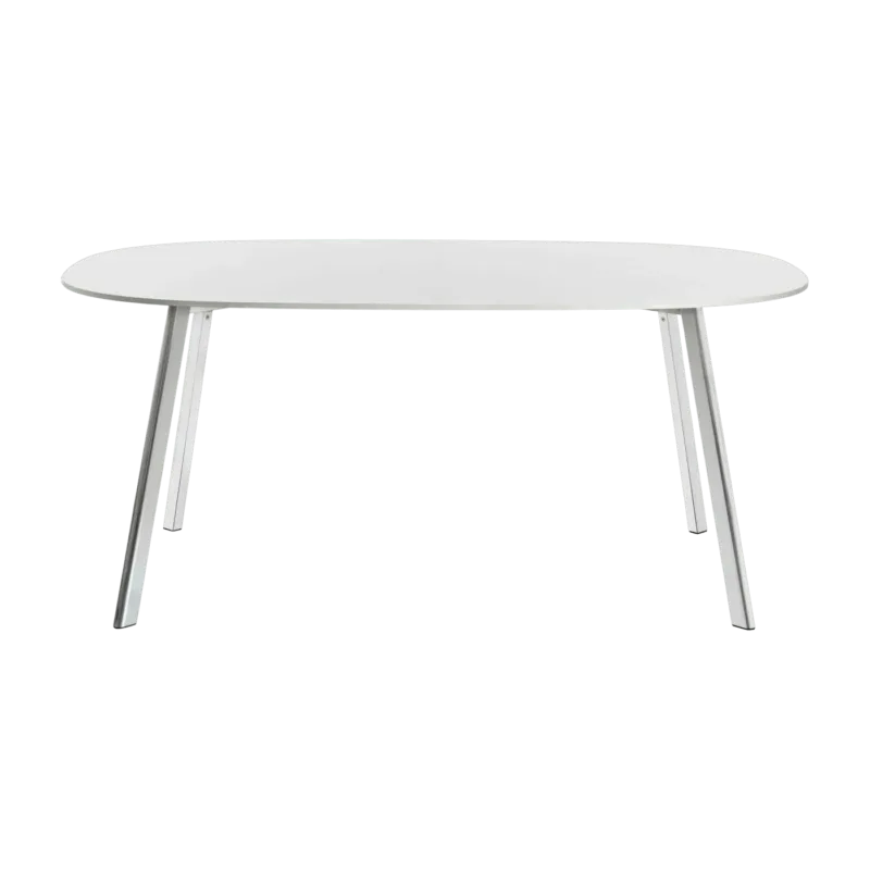 Table blanche et pieds en aluminium 160x98 cm Déjà-vu - Magis - The Cool Republic
