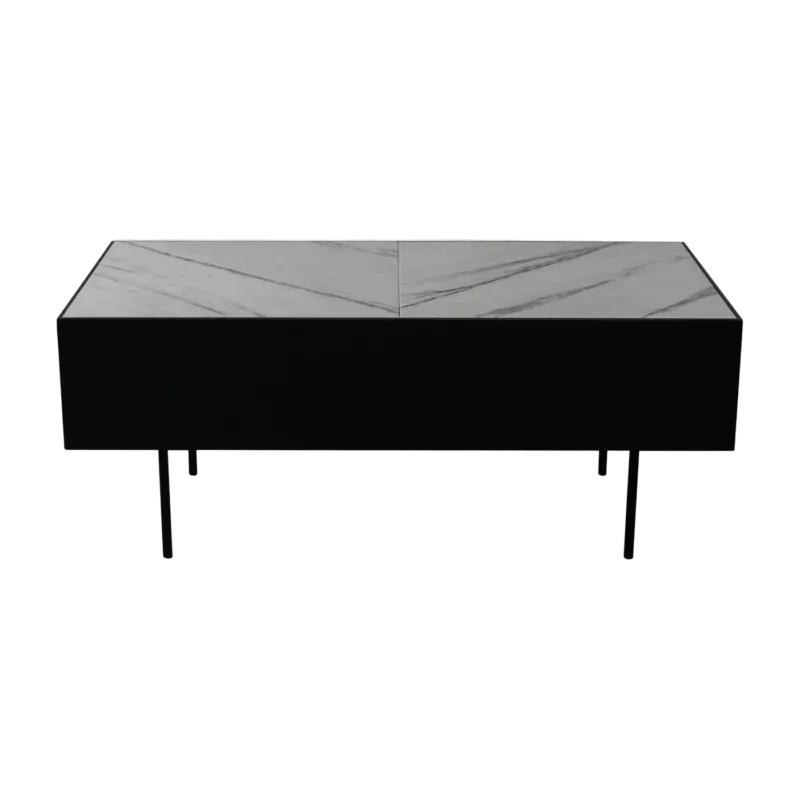 Table bout de canapé en marbre blanc Accent Table - HANDVÄRK - The Cool Republic