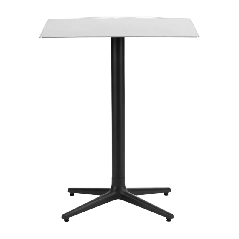 Table carré 60 cm 4 pieds en acier inoxydable Allez Steel - Normann Copenhagen - The Cool Republic