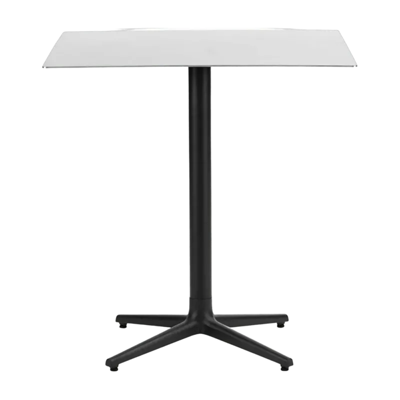 Table carré 70 cm 4 pieds en acier inoxydable Allez Steel - Normann Copenhagen - The Cool Republic