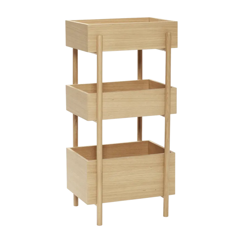 Table console en bois de chêne Stack - Hübsch - The Cool Republic