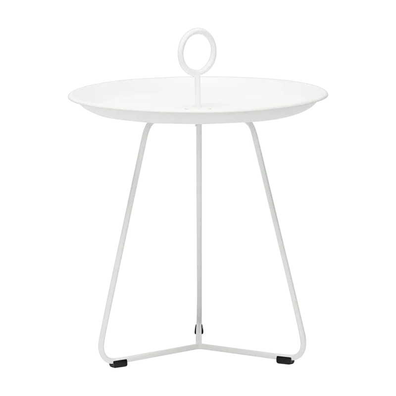 Table d'appoint 45 cm blanche en métal EYELET - Houe - The Cool Republic