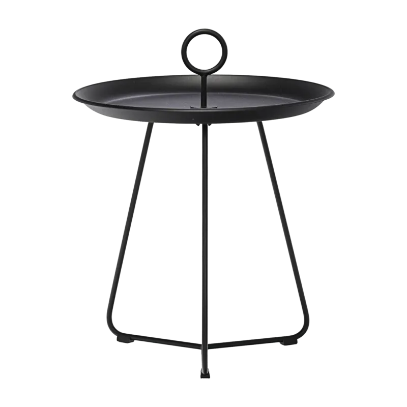Table d'appoint 45 cm noire en métal EYELET - Houe - The Cool Republic