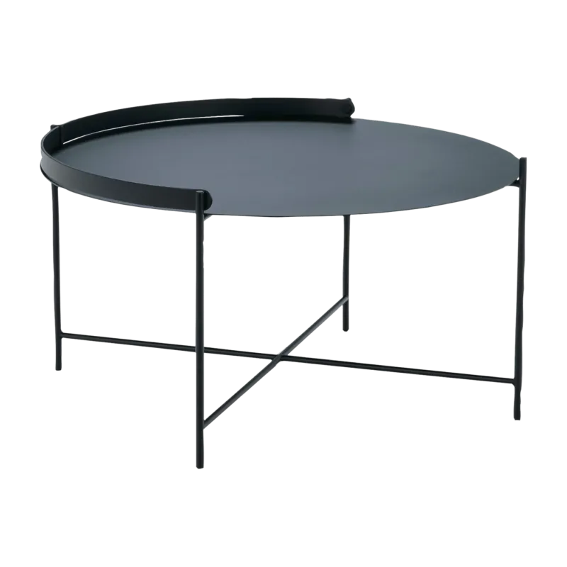 Table d'appoint 76 cm noir avec poignée EDGE - Houe - The Cool Republic