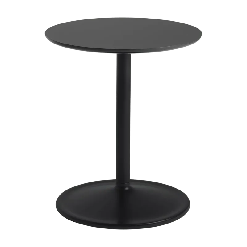 Table d'appoint aluminium noir D 41 x H 48 cm Soft - Muuto - The Cool Republic
