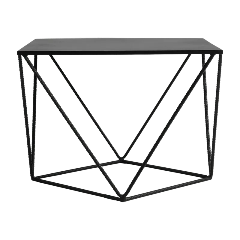 Table d'appoint carré en métal noir Daryl - Custom Form - The Cool Republic