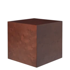 Table d'appoint cube en peuplier vernis teinté foncé 40 x 40 x 40 cm Burl - Ferm Living - The Cool Republic