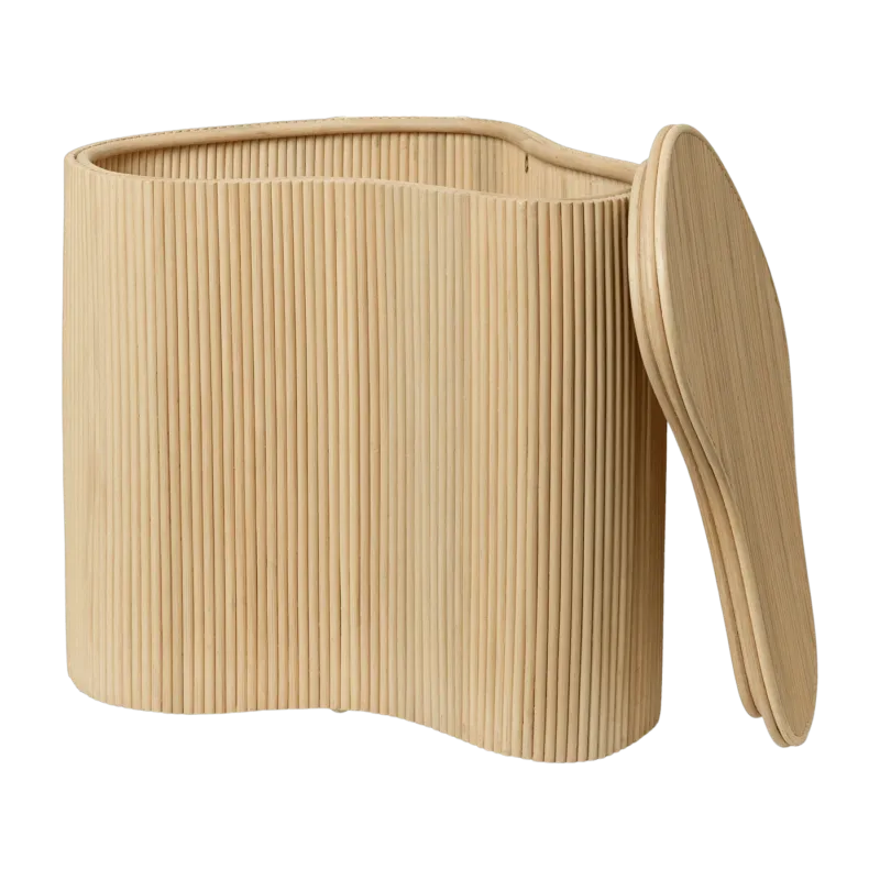 Table d'appoint de rangement en rotin Isola - Ferm Living - The Cool Republic