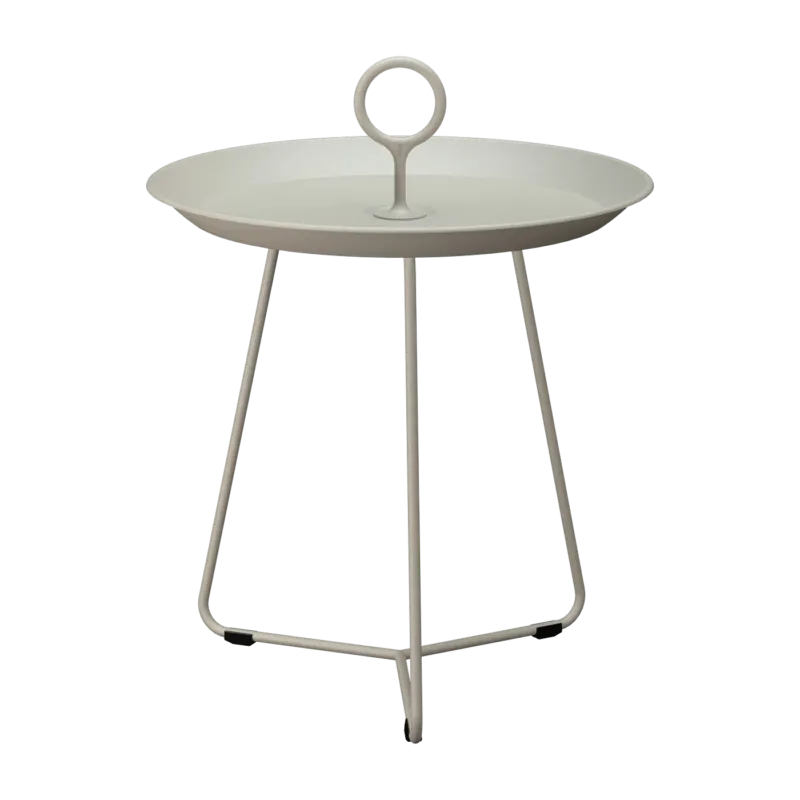 Table d'appoint d'extérieur en aluminium beige 45cm EYELET - Houe - The Cool Republic