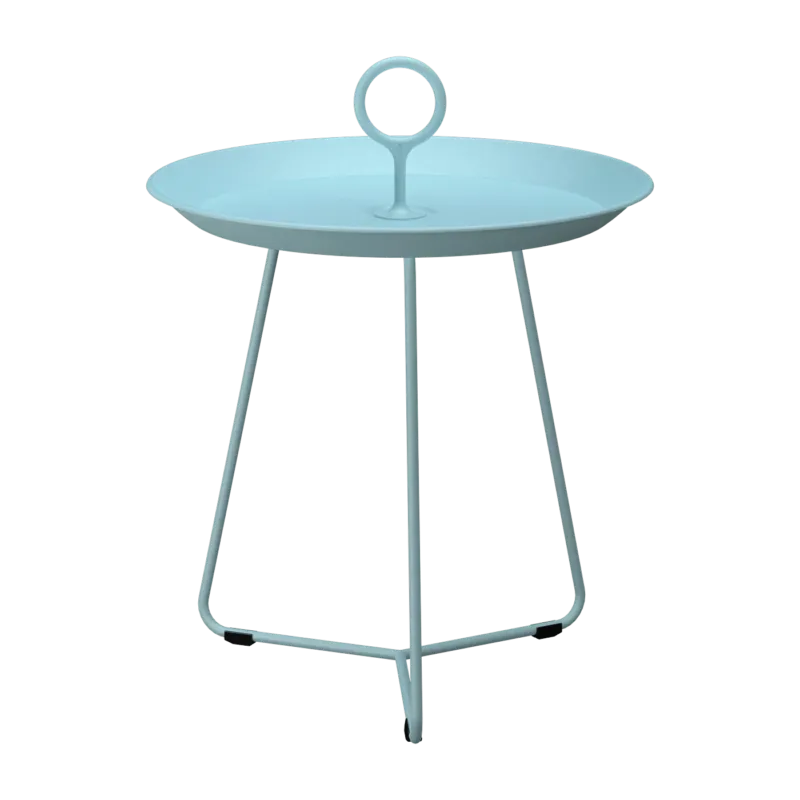 Table d'appoint d'extérieur en aluminium bleu givré 45cm EYELET - Houe - The Cool Republic