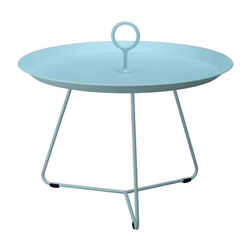 Table d'appoint d'extérieur en aluminium bleu givré 58cm EYELET - Houe - The Cool Republic