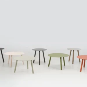 Table d'appoint d'extérieur ronde en aluminium vert sauge 45x44cm Lilo - Vincent Sheppard - The Cool Republic