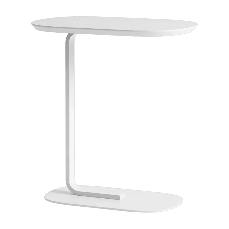 Table d'appoint en acier blanc cassé H 73,5 cm Relate - Muuto - The Cool Republic