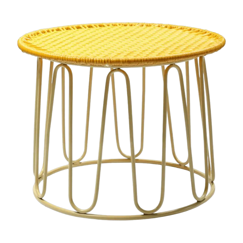 Table d'appoint en acier jaune Circo - Ames - The Cool Republic