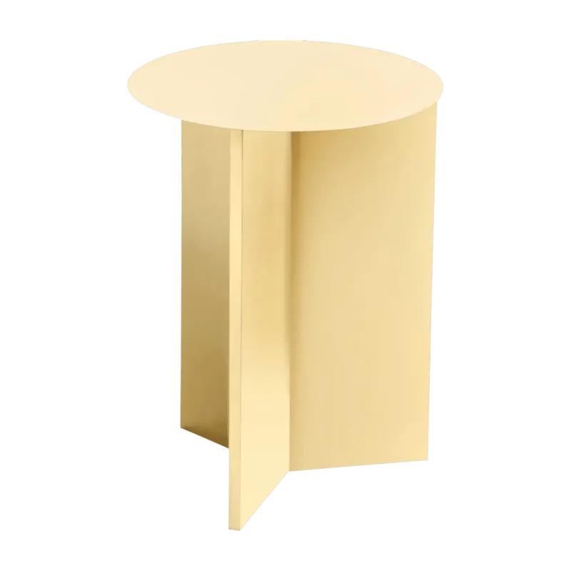 Table d'appoint en acier jaune Slit - HAY - The Cool Republic