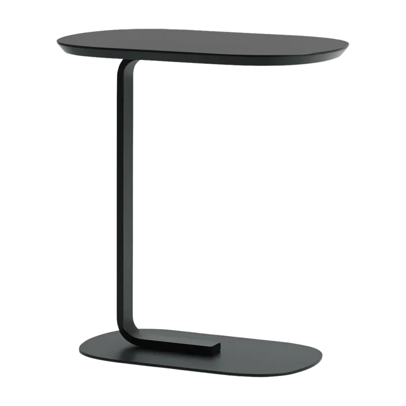 Table d'appoint en acier noir H 73,5 cm Relate - Muuto - The Cool Republic
