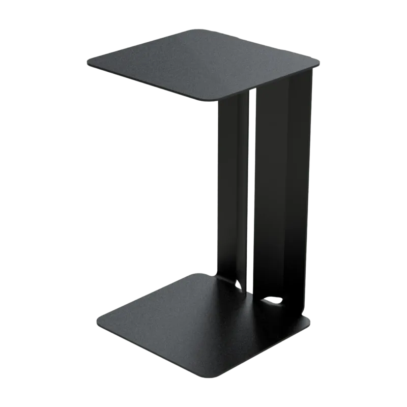 Table d'appoint en acier noir Leste - Matière Grise - The Cool Republic
