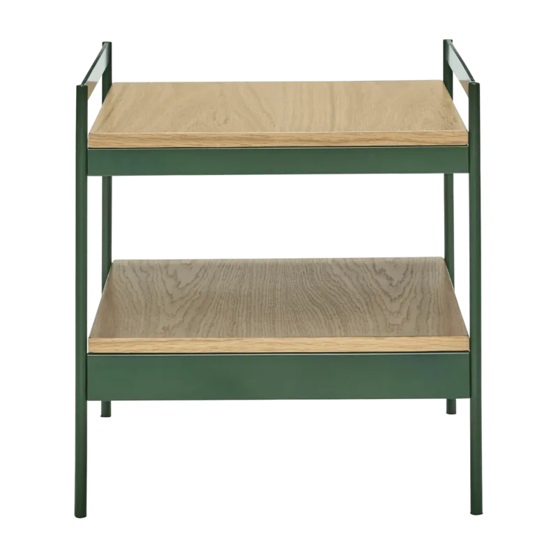 Table d'appoint en bois et métal vert Jaunty - Hübsch - The Cool Republic