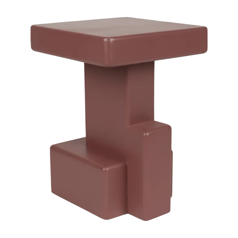 Table d'appoint en bois laqué rouge 35x35x50cm Neo - The Cool Republic - The Cool Republic