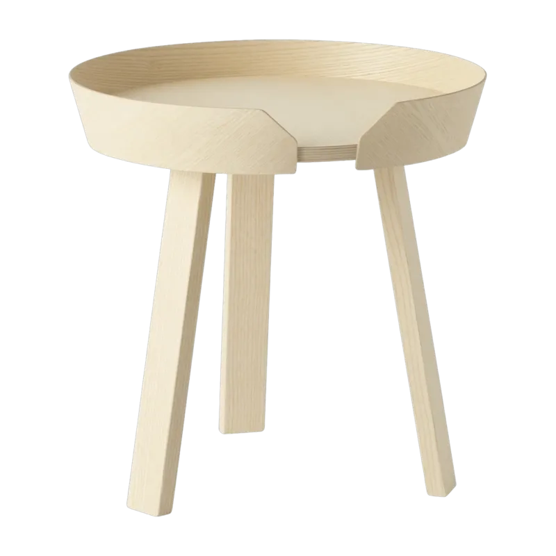 Table d'appoint en frêne 45 cm Around - Muuto - The Cool Republic