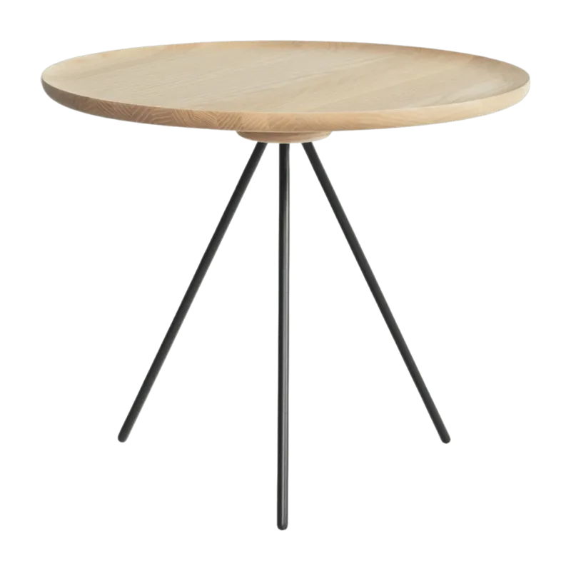 Table d'appoint en frêne et piètement noir 43 cm Key - Hem - The Cool Republic