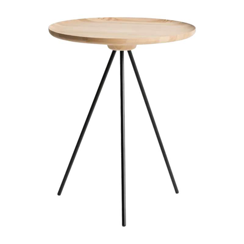Table d'appoint en frêne et piètement noir 51 cm Key - Hem - The Cool Republic