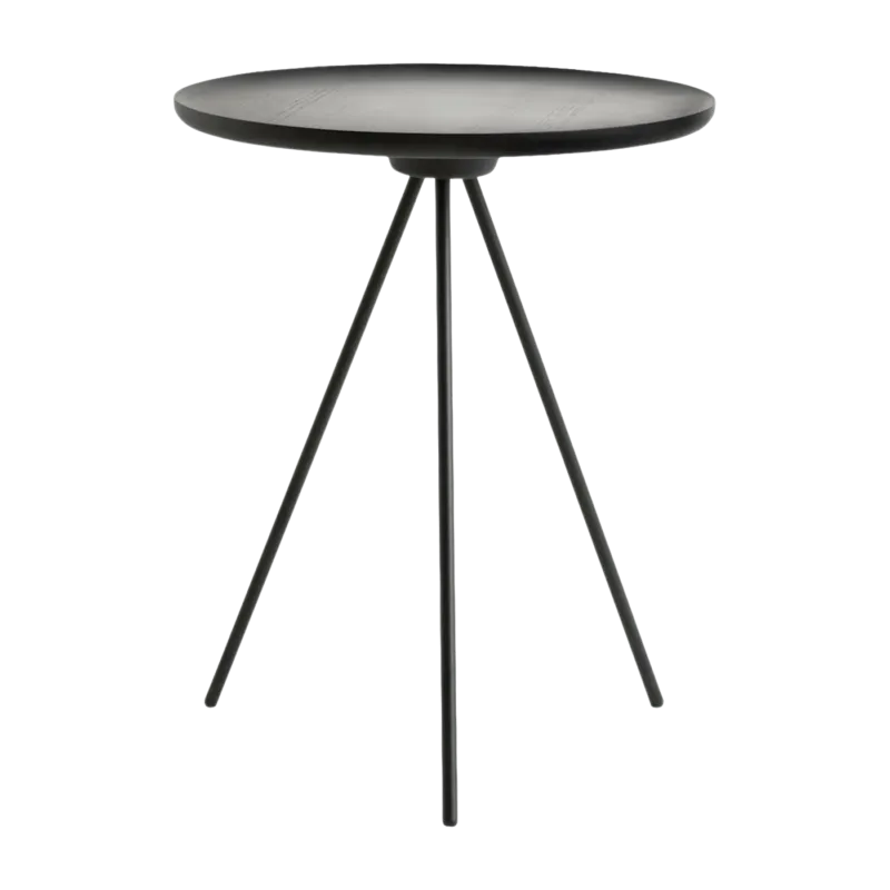 Table d'appoint en frêne noir et piètement noir 51 cm Key - Hem - The Cool Republic