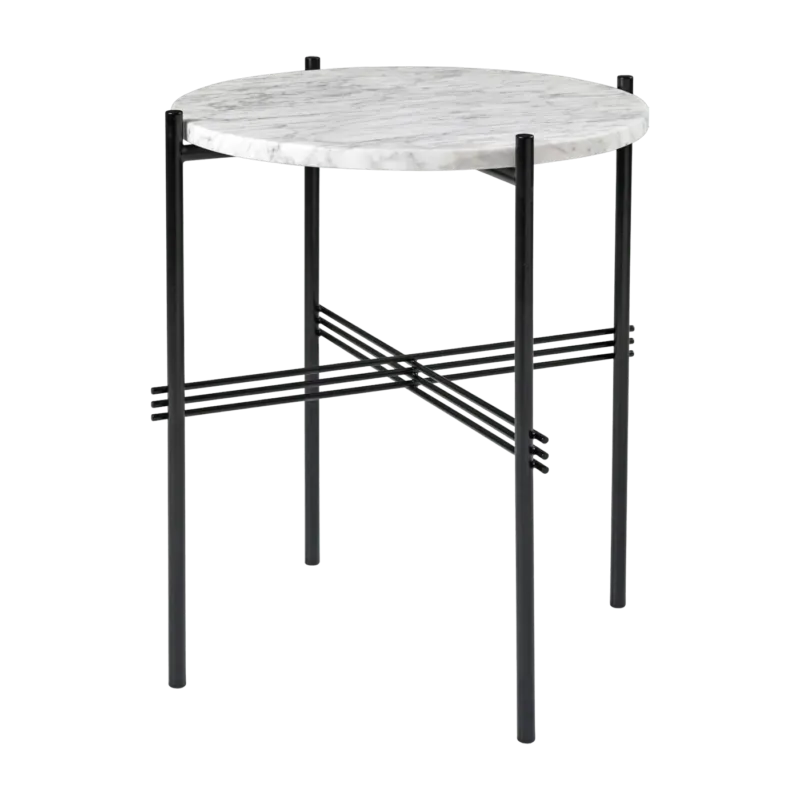 Table d'appoint en marbre blanc 40 cm TS - Gubi - The Cool Republic